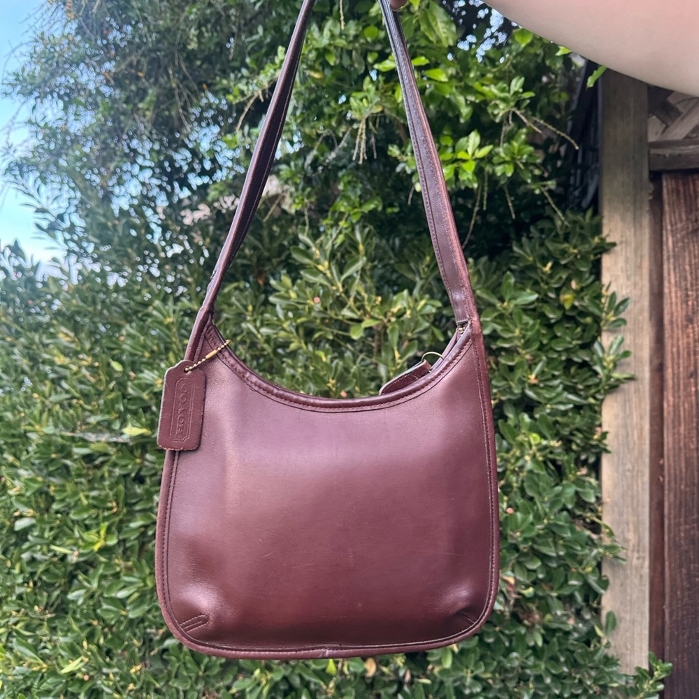 Vintage 90s Coach brown leather Ergo 9020 Hobo shoulder bag